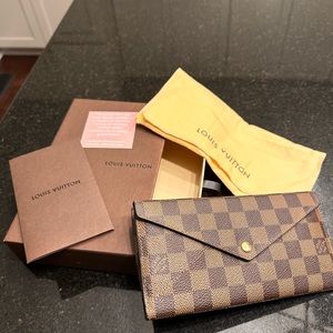 Louis Vuitton Long Wallet, Ebene - Origami - used only a few times